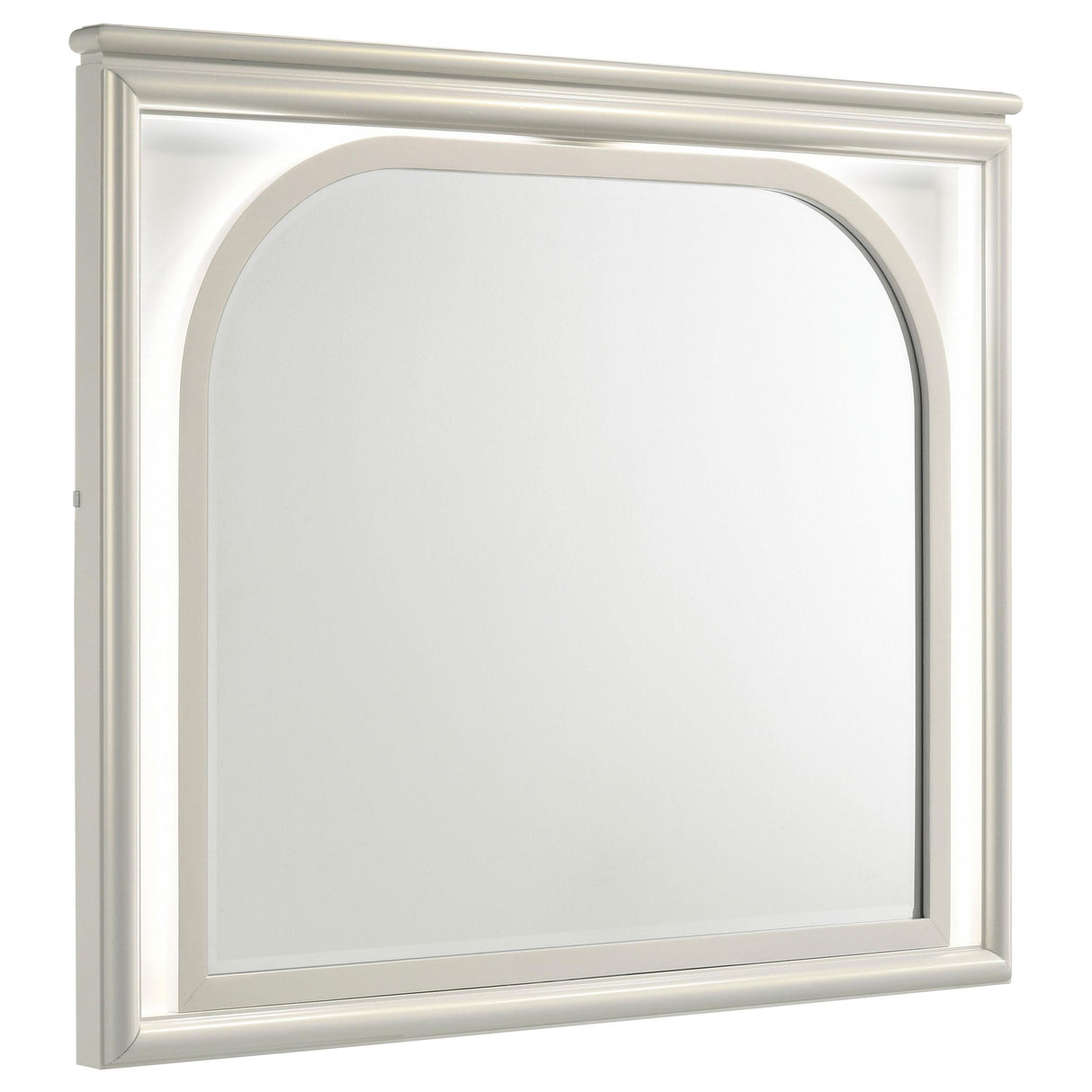 Olivia Pearl White LED Dresser Mirror (Mirror Only) from Coaster - Luna Furniture