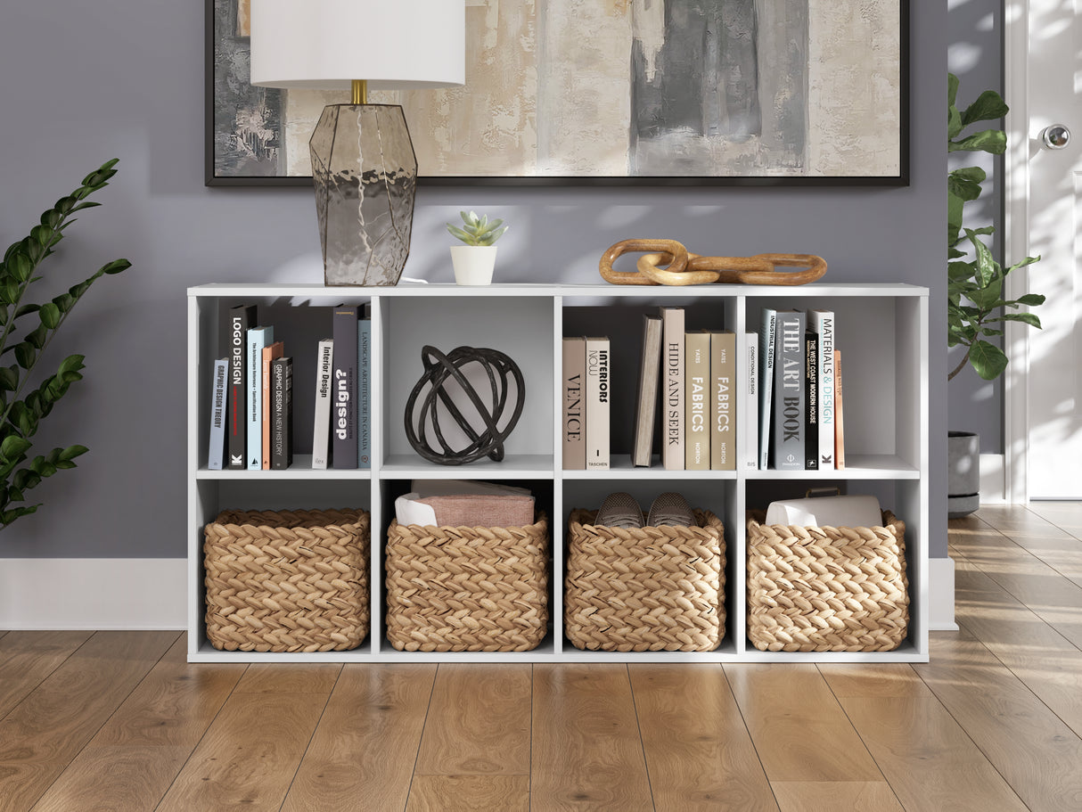 Onita White Eight Cube Organizer from Ashley - Luna Furniture