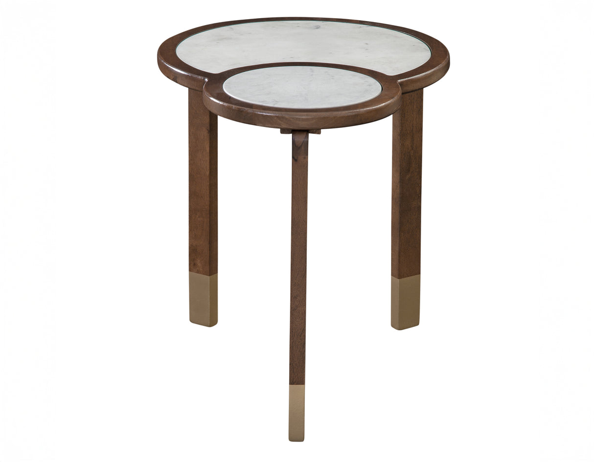 Oormi Banswara White Marble Inlay End Table from Steve Silver - Luna Furniture