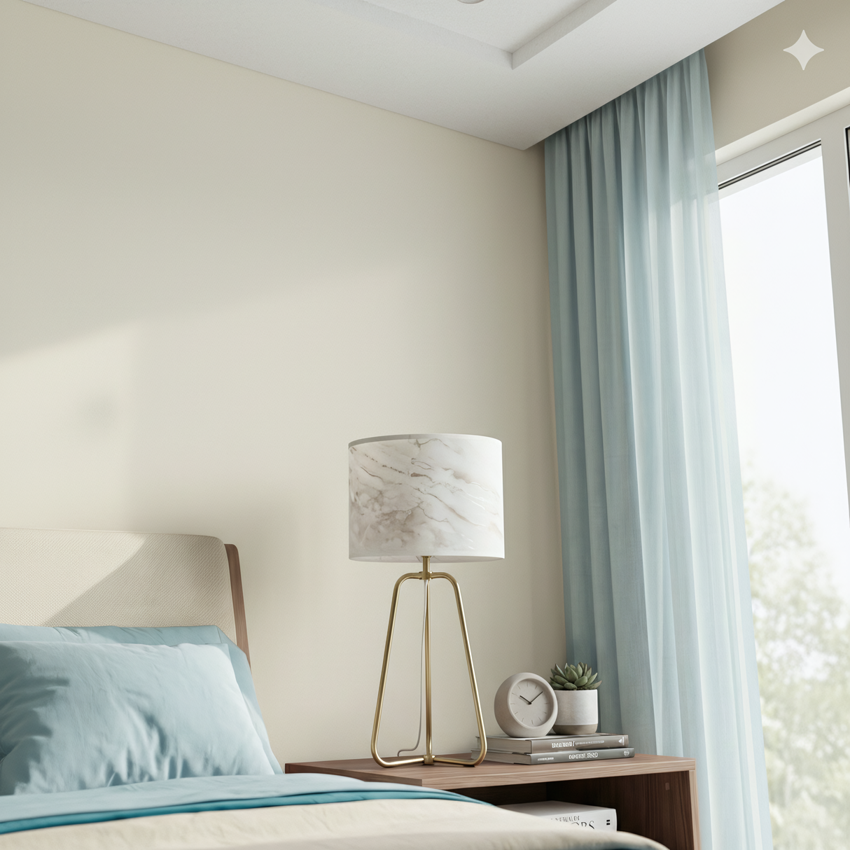 Optima Marble Lampshade Table Lamp - Bronze from Ashcroft Furniture - Luna Furniture