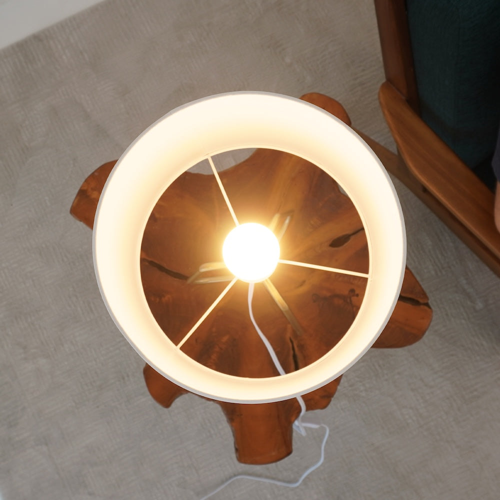 Optima Marble Lampshade Table Lamp - Bronze from Ashcroft Furniture - Luna Furniture