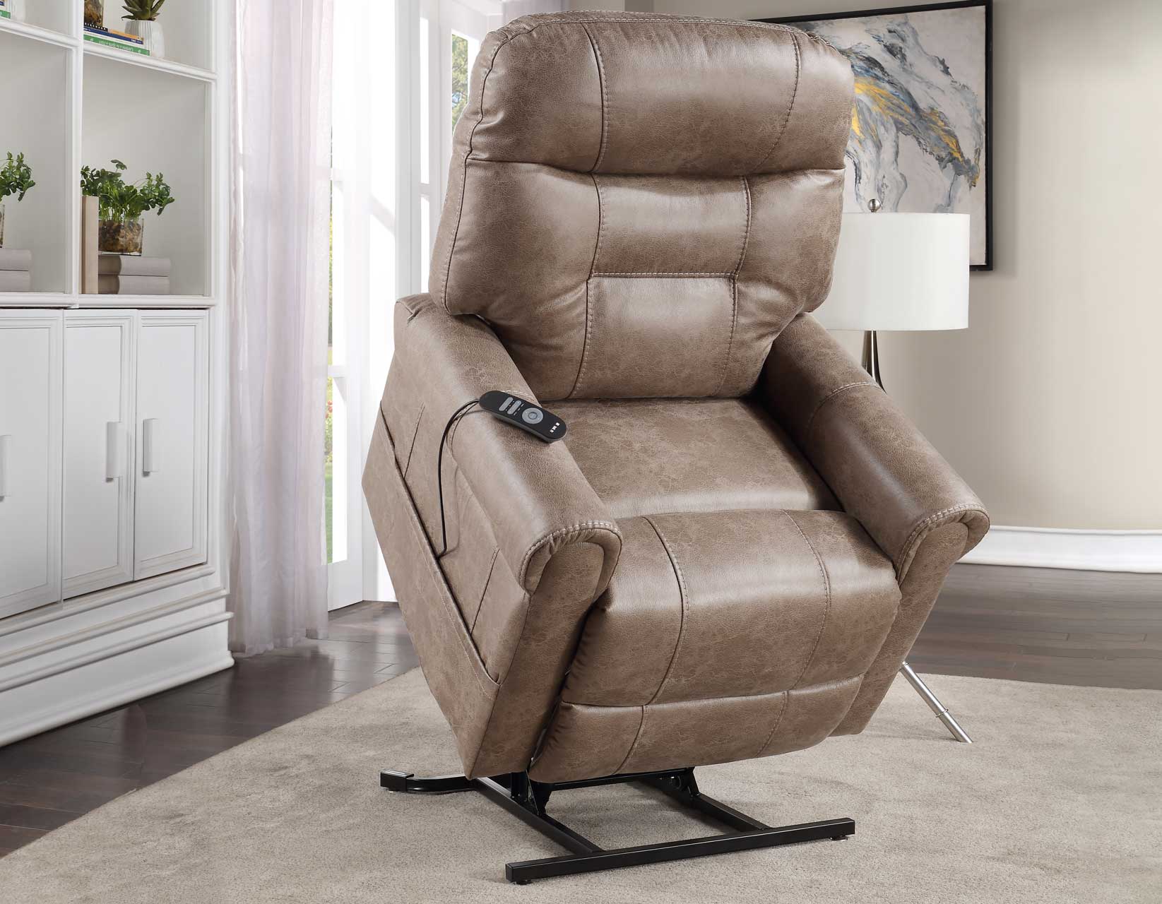 Ottawa Camel Power Lift Chair with Heat and Massage – Luna Furniture
