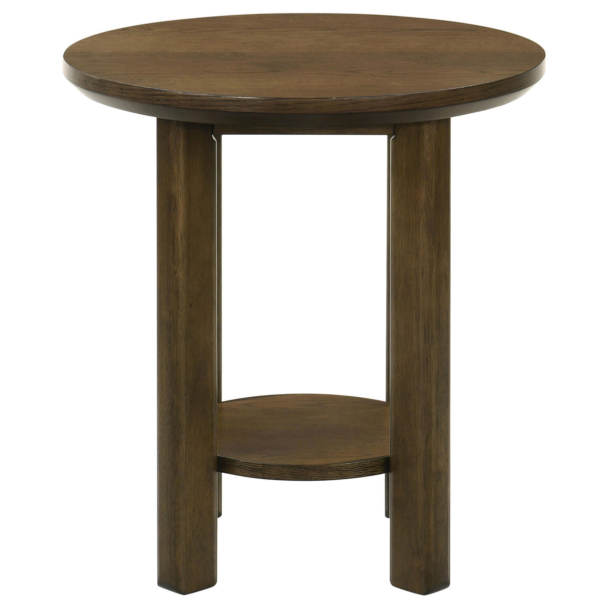 Ottowa Brown 3-Piece Round Wood Coffee Table Set from Coaster - Luna Furniture