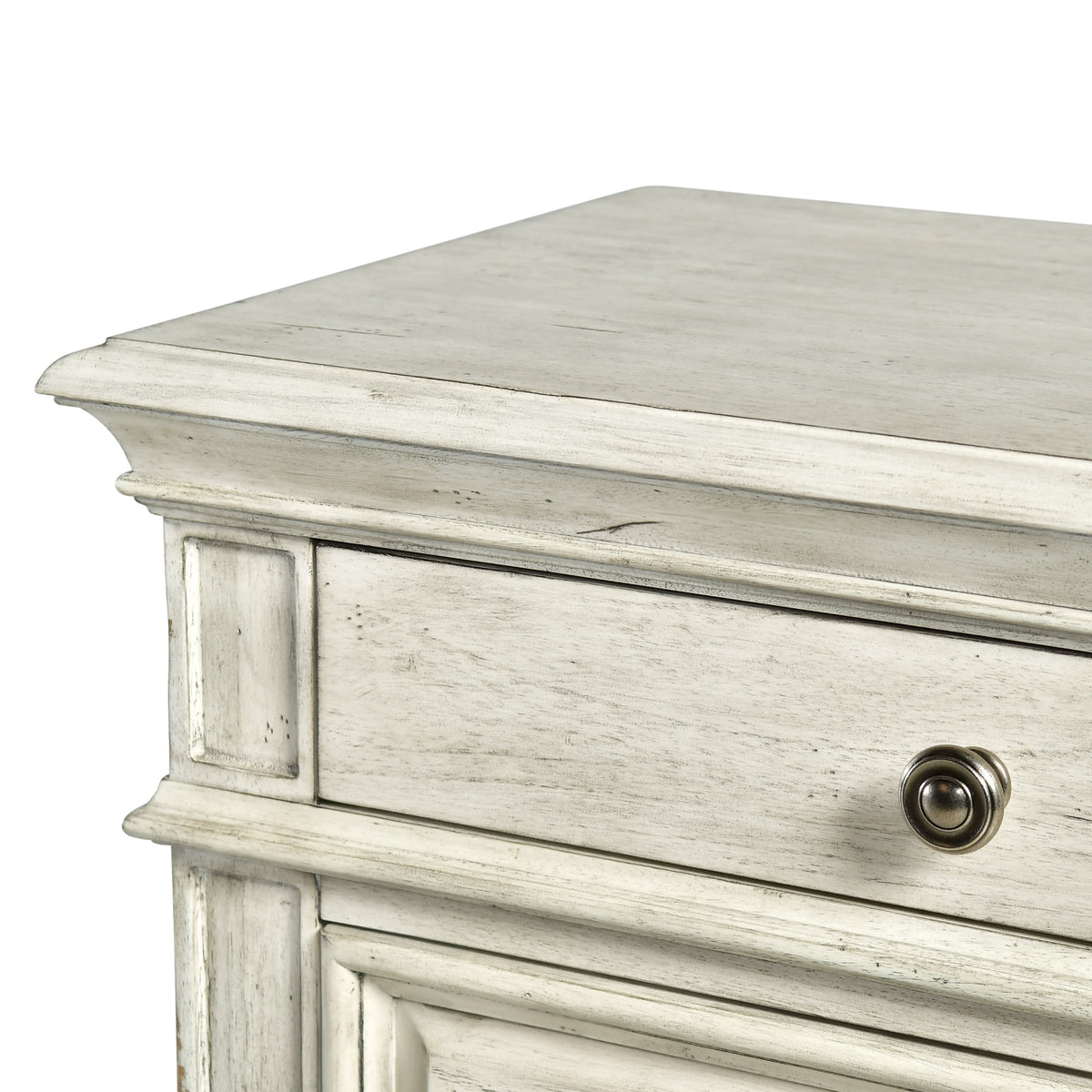 Highland Park Cathedral White 4-Piece Queen Bedroom Set (Queen Bed/DR/MR/NS) from Steve Silver - Luna Furniture