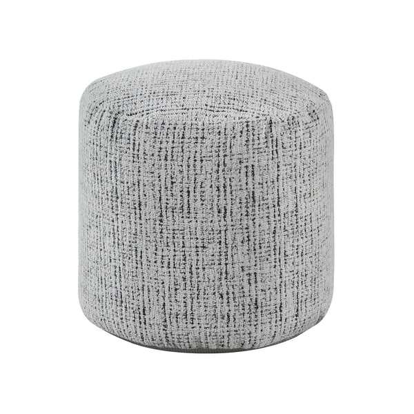 Easley Multi-Color Cylindrical Chenille Pouf