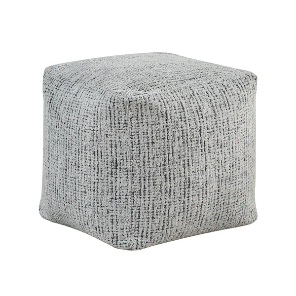 Easley Multi-Color Square Chenille Pouf