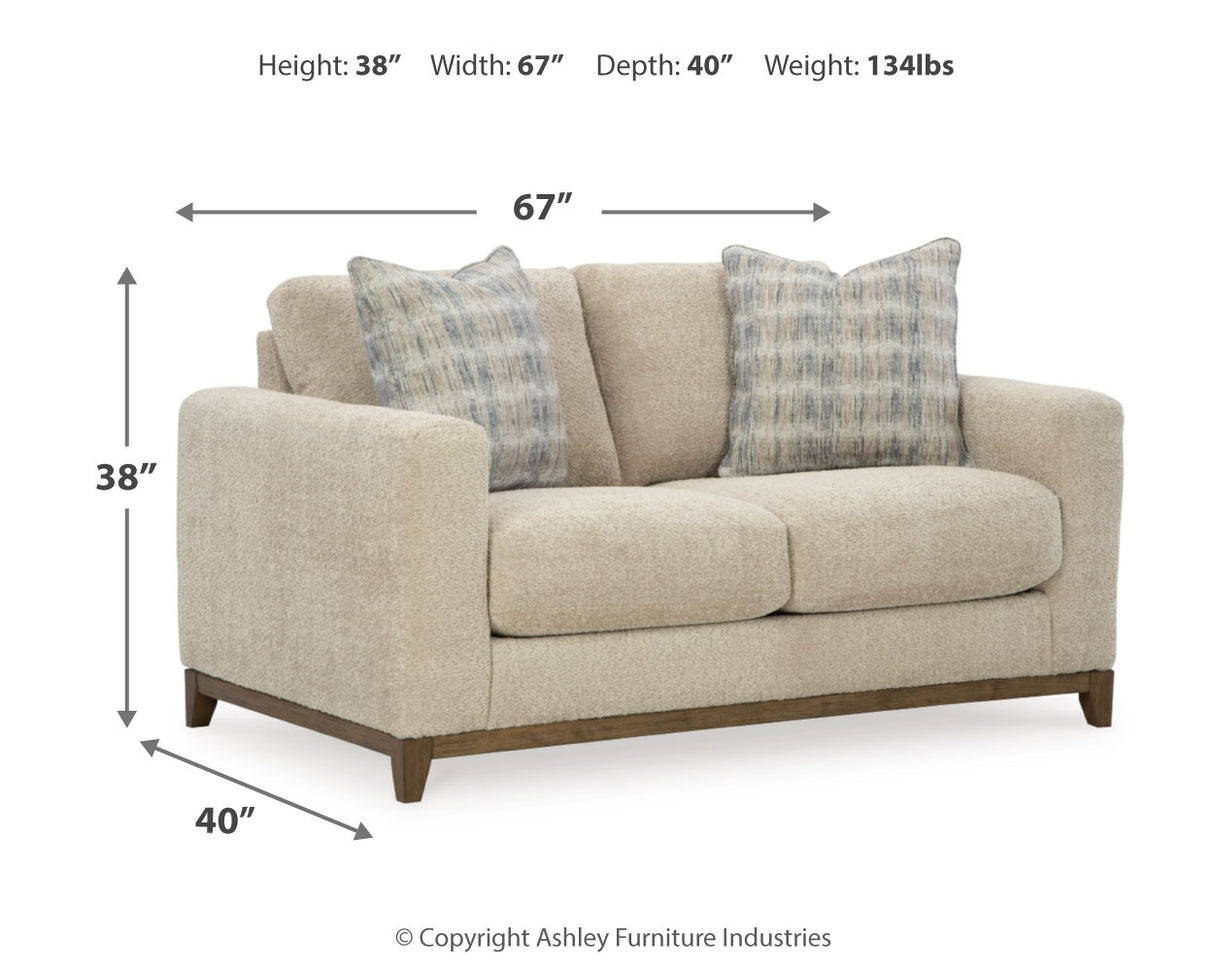 Parklynn Sofa, Loveseat, Chair and Ottoman in Desert from Ashley - Luna Furniture