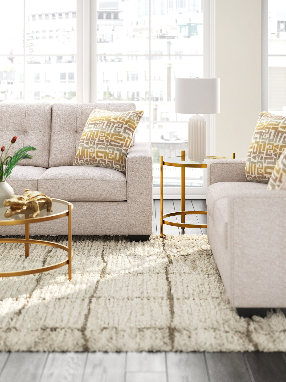 Pearlox Gold Table (Set of 3) from Ashley - Luna Furniture