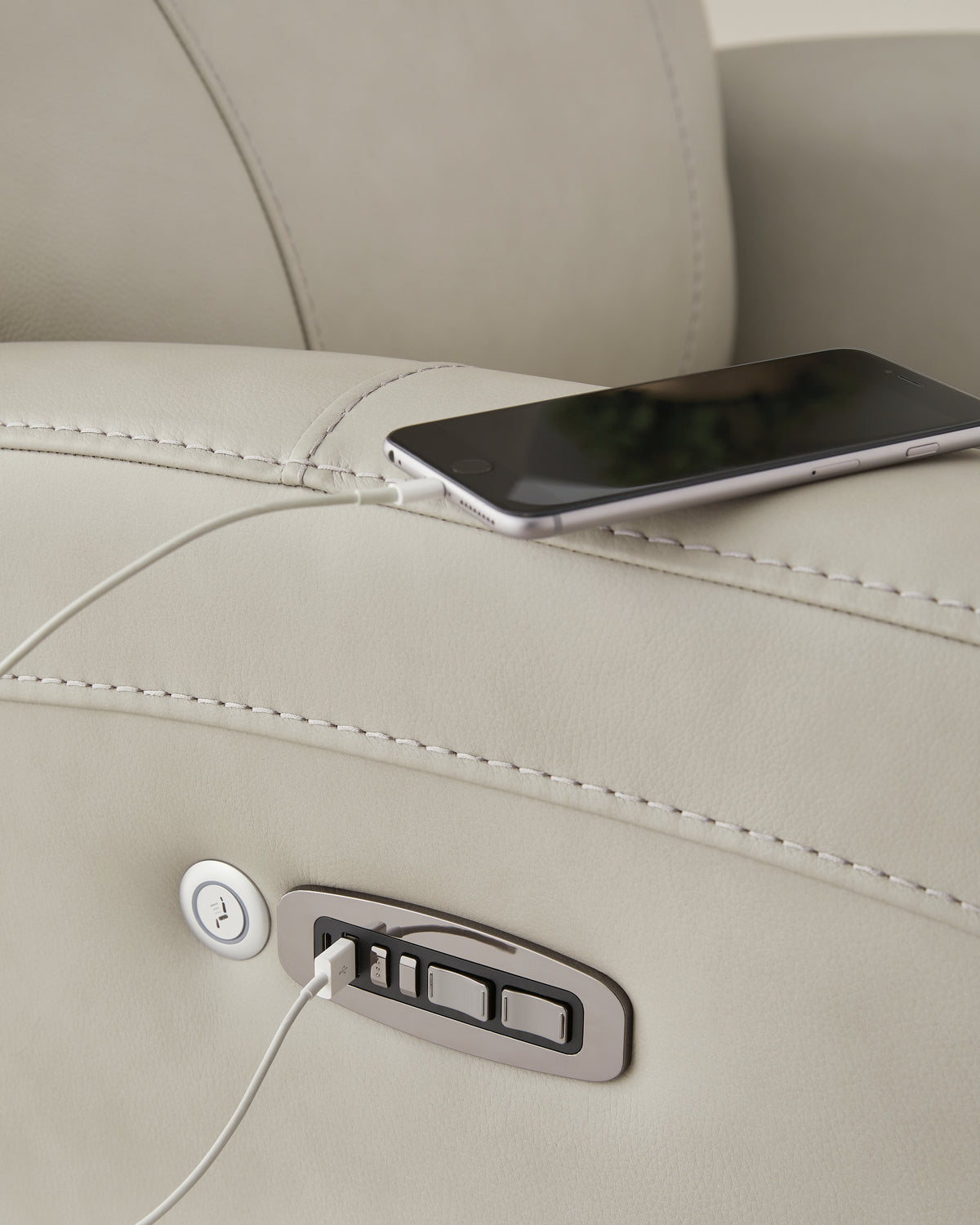 Pincara Bone Power AutoGlide Recliner from Ashley Furniture - Luna Furniture
