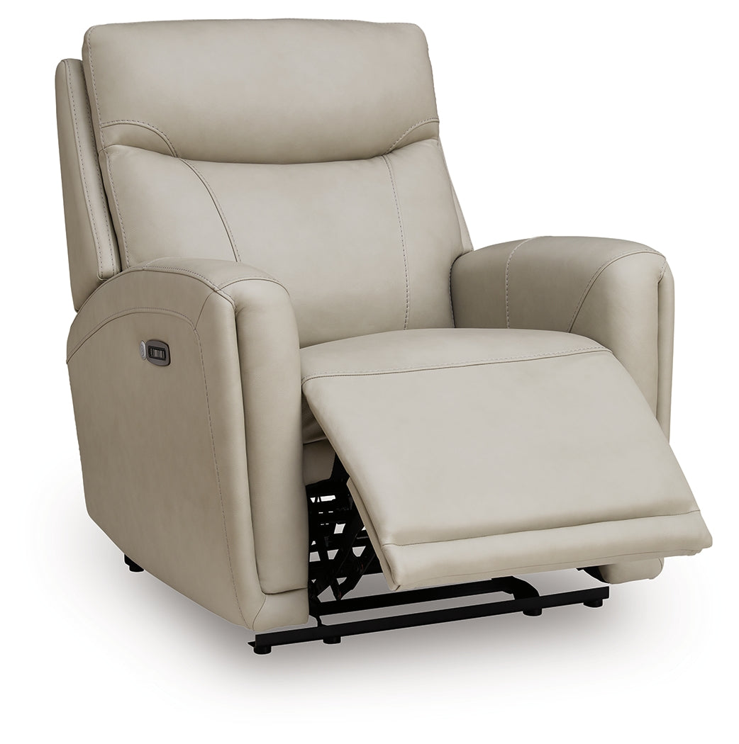 Pincara Bone Power AutoGlide Recliner from Ashley Furniture - Luna Furniture