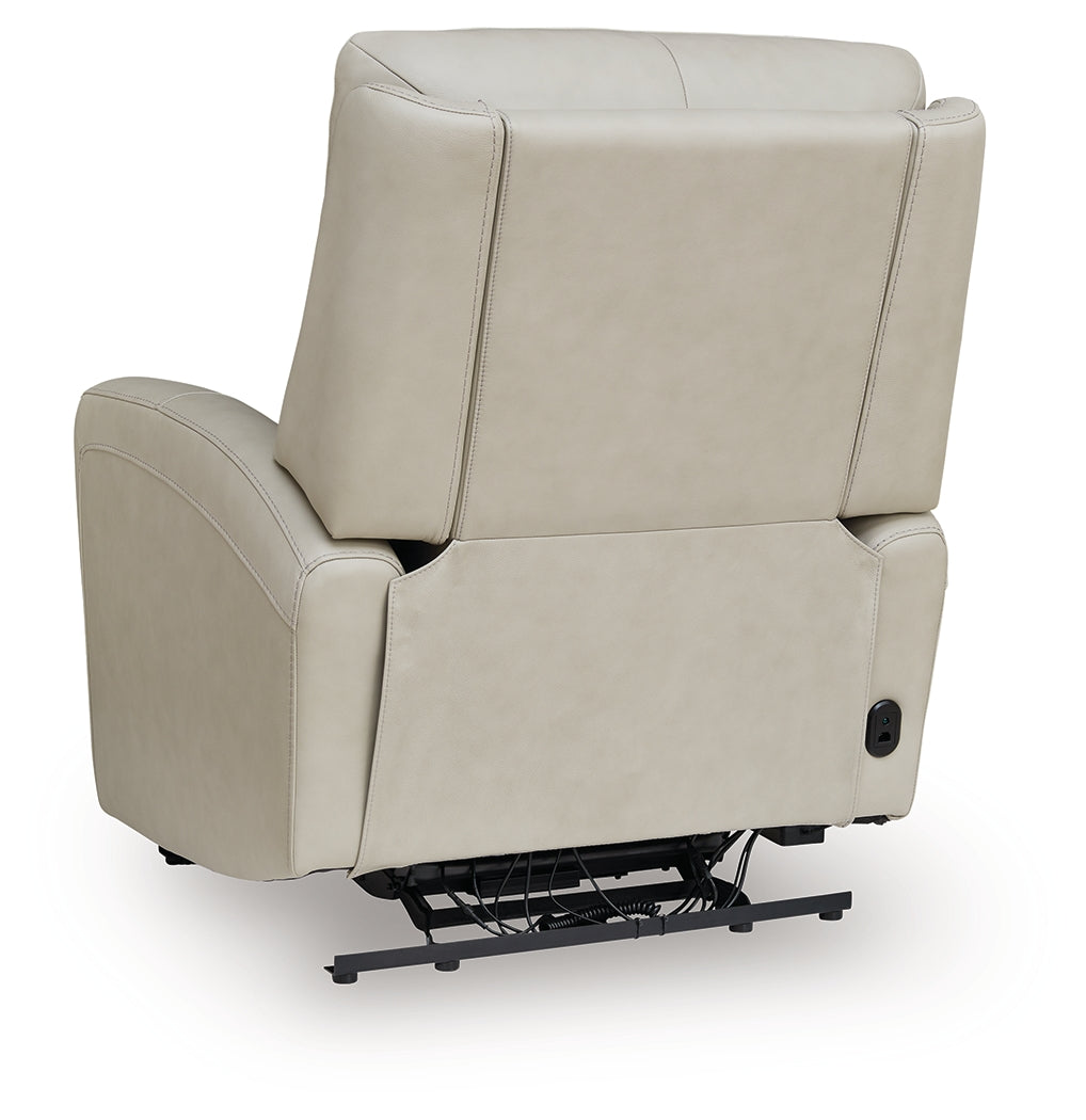 Pincara Bone Power AutoGlide Recliner from Ashley Furniture - Luna Furniture