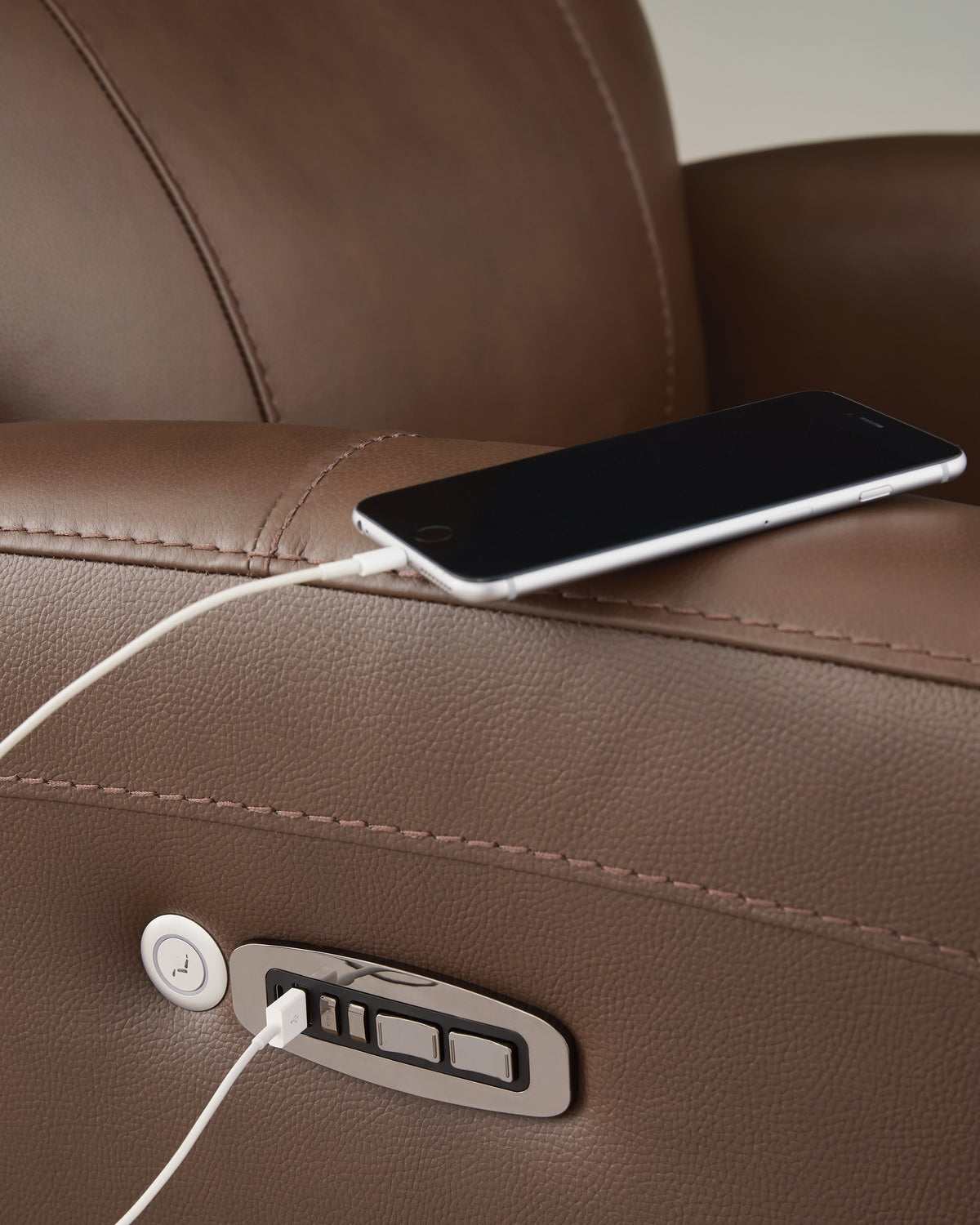 Pincara Umber Power AutoGlide Recliner from Ashley Furniture - Luna Furniture