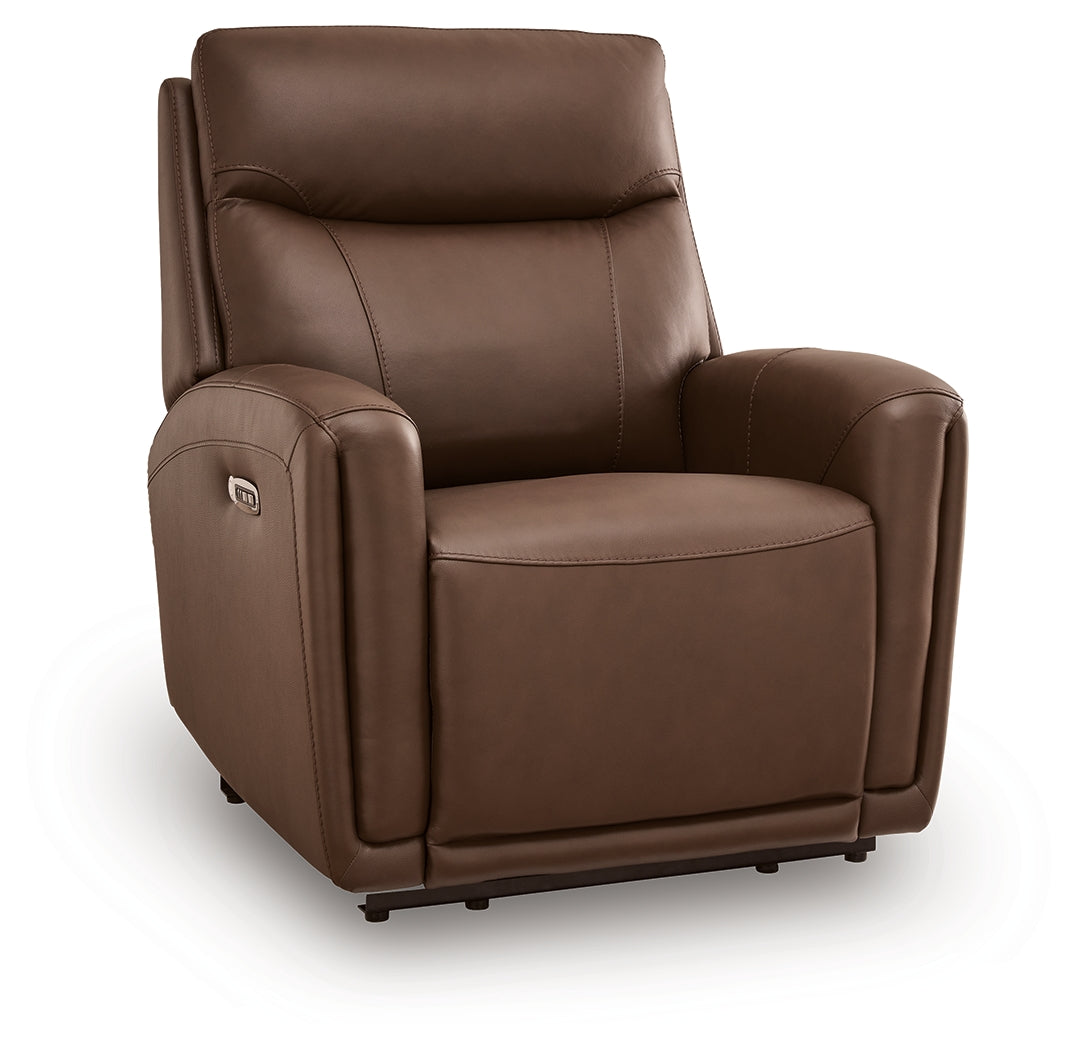 Pincara Umber Power AutoGlide Recliner from Ashley Furniture - Luna Furniture