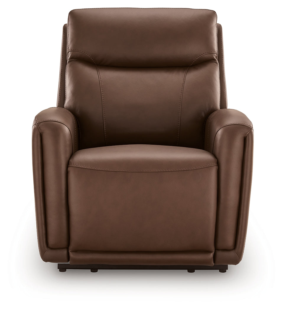 Pincara Umber Power AutoGlide Recliner from Ashley Furniture - Luna Furniture