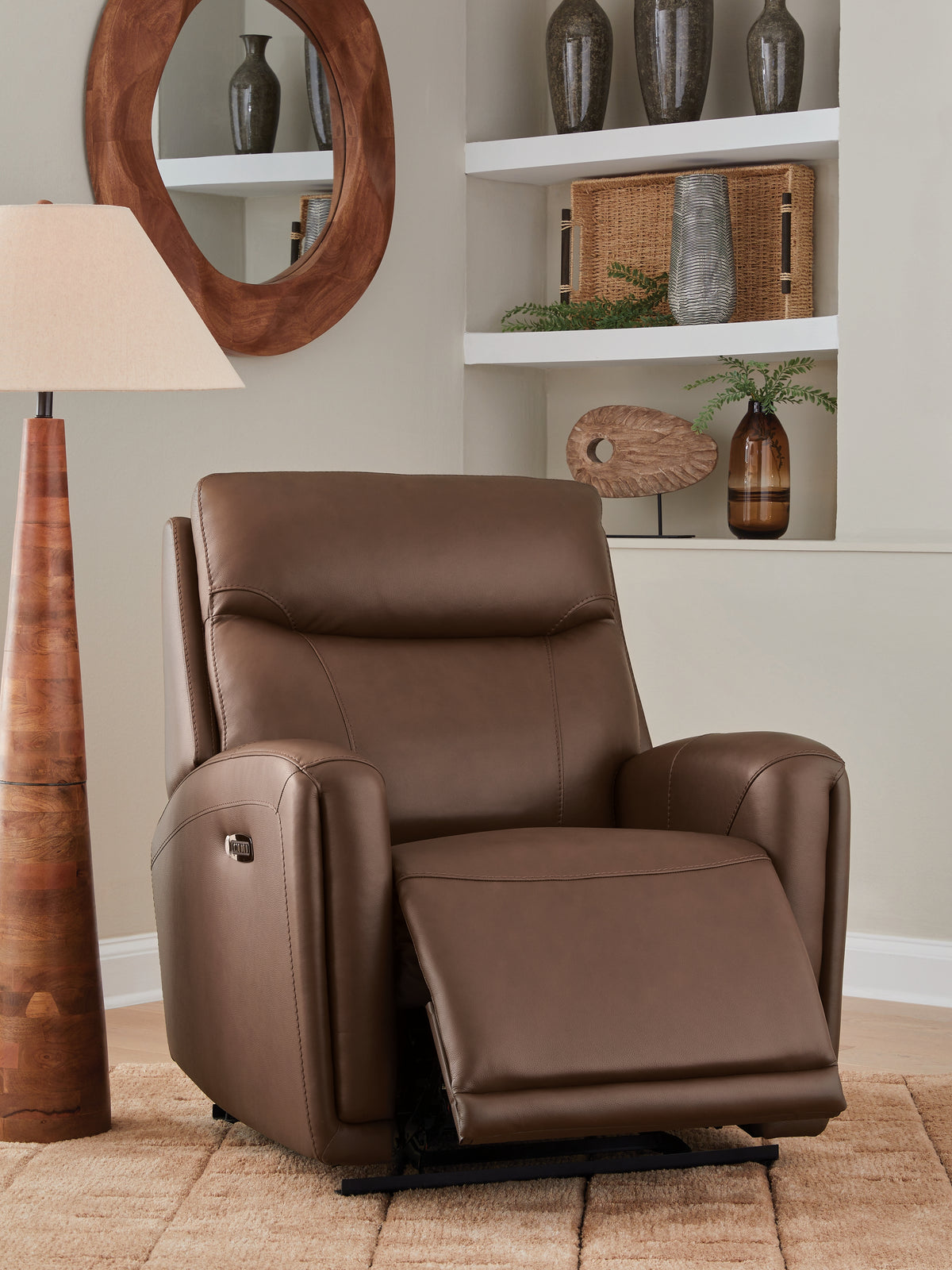 Pincara Umber Power AutoGlide Recliner from Ashley Furniture - Luna Furniture