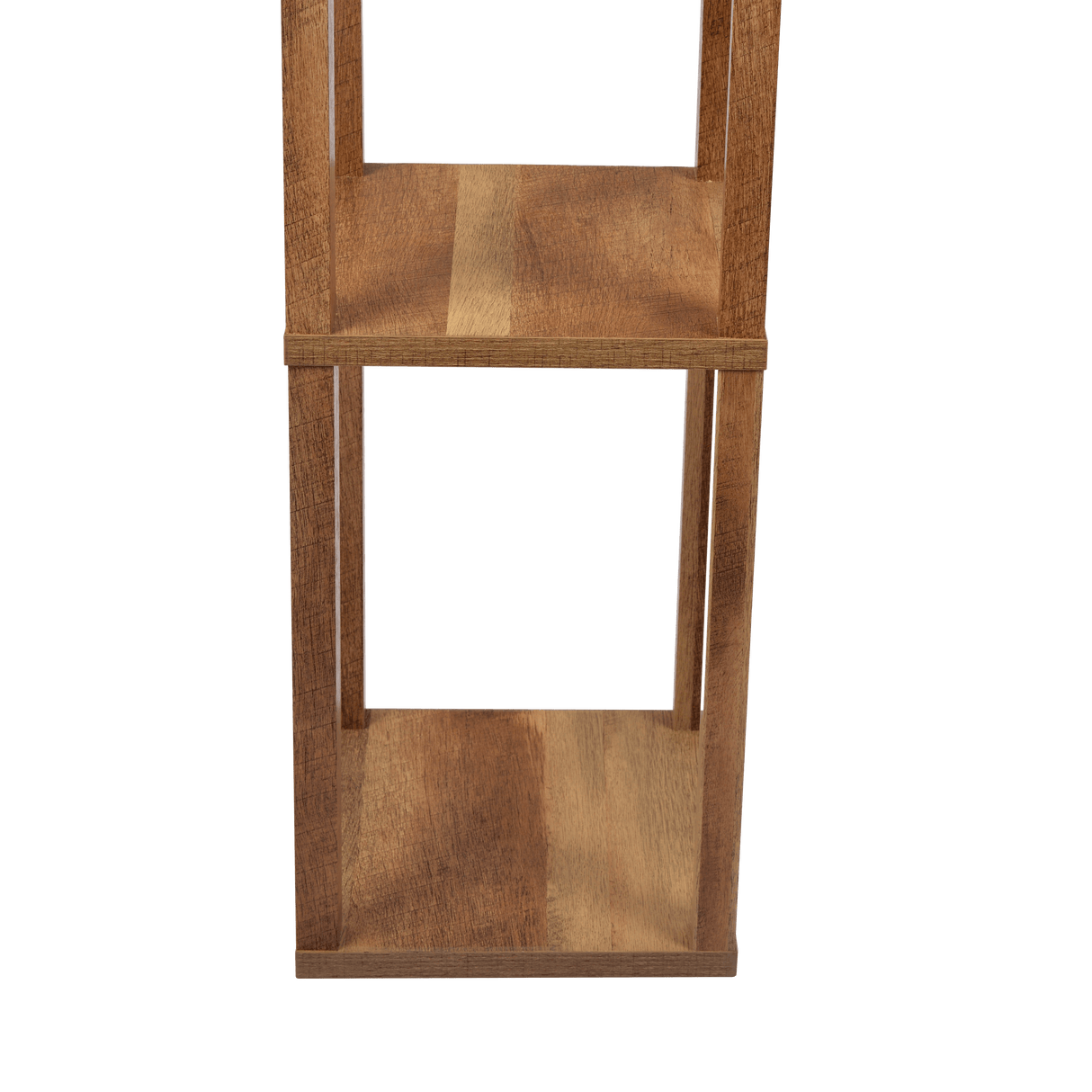 Pinnacle Shelf Floor Lamp For Bedroom/Living Room, Natural Wood with Long Shade from Midinmod - Luna Furniture