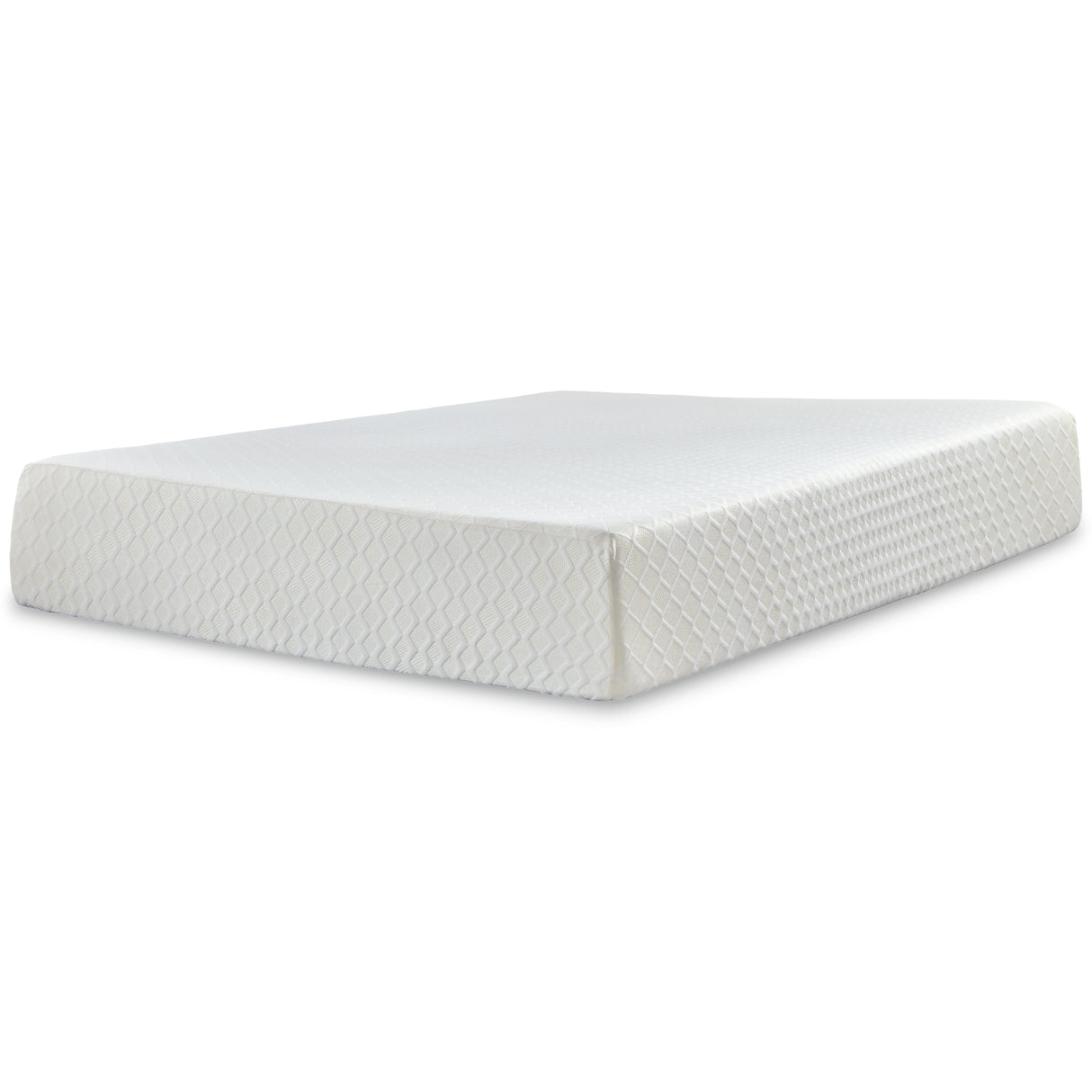 Piperton Twin Platform Bed with Mattress in White from Ashley - Luna Furniture