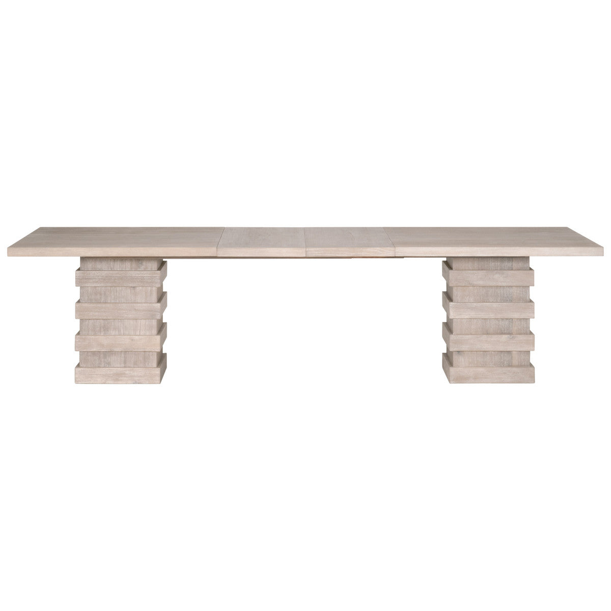 Plaza Extension Dining Table in Natural Gray Acacia from Essentials For Living - Luna Furniture