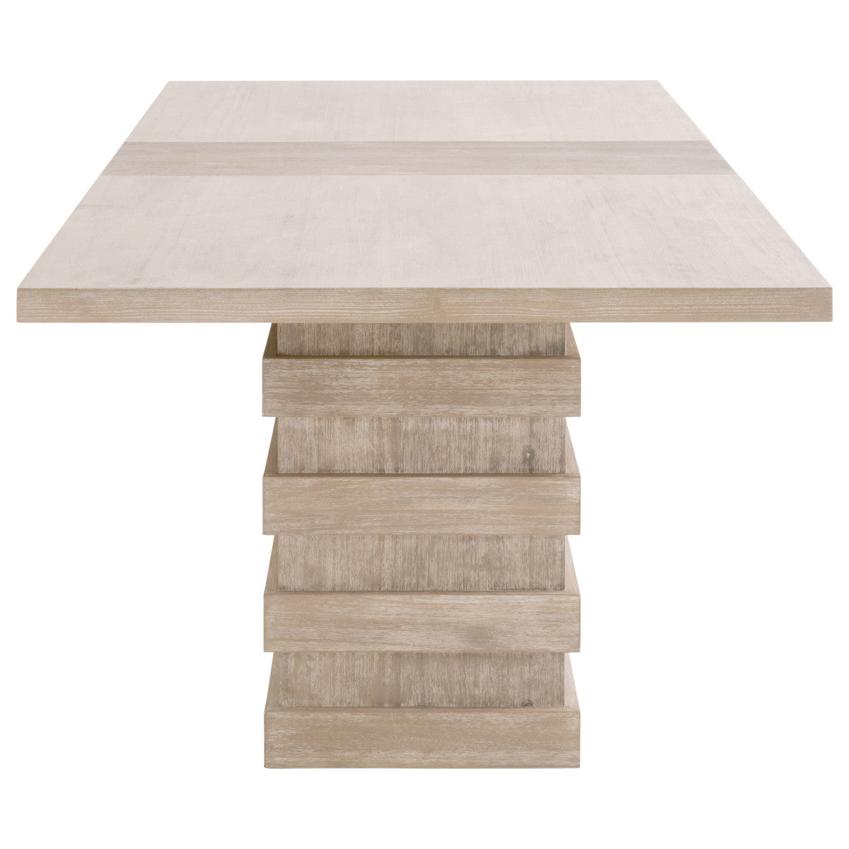 Plaza Extension Dining Table in Natural Gray Acacia from Essentials For Living - Luna Furniture