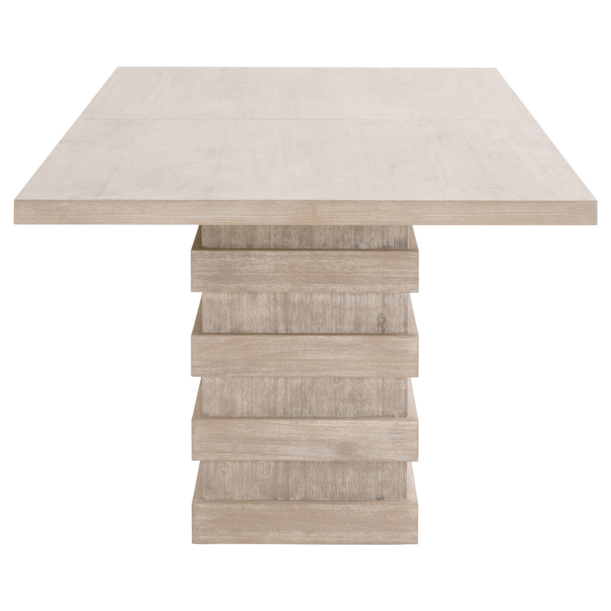 Plaza Extension Dining Table in Natural Gray Acacia from Essentials For Living - Luna Furniture