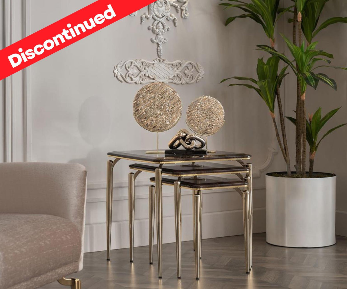 Plaza Walnut Nesting Table from Bellona - Luna Furniture