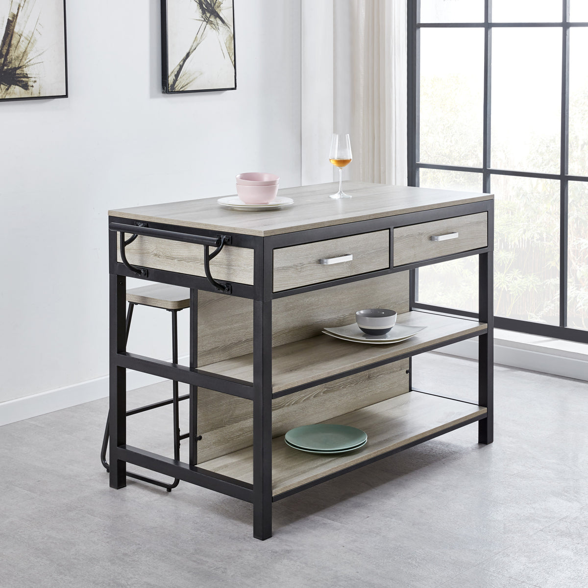 Carson 55-inch Counter Kitchen Table from Steve Silver - Luna Furniture