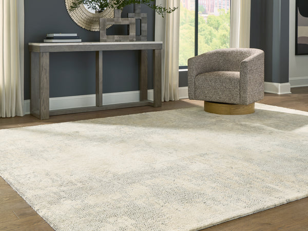 Raif Gray/White/Cream Extra Large Rug