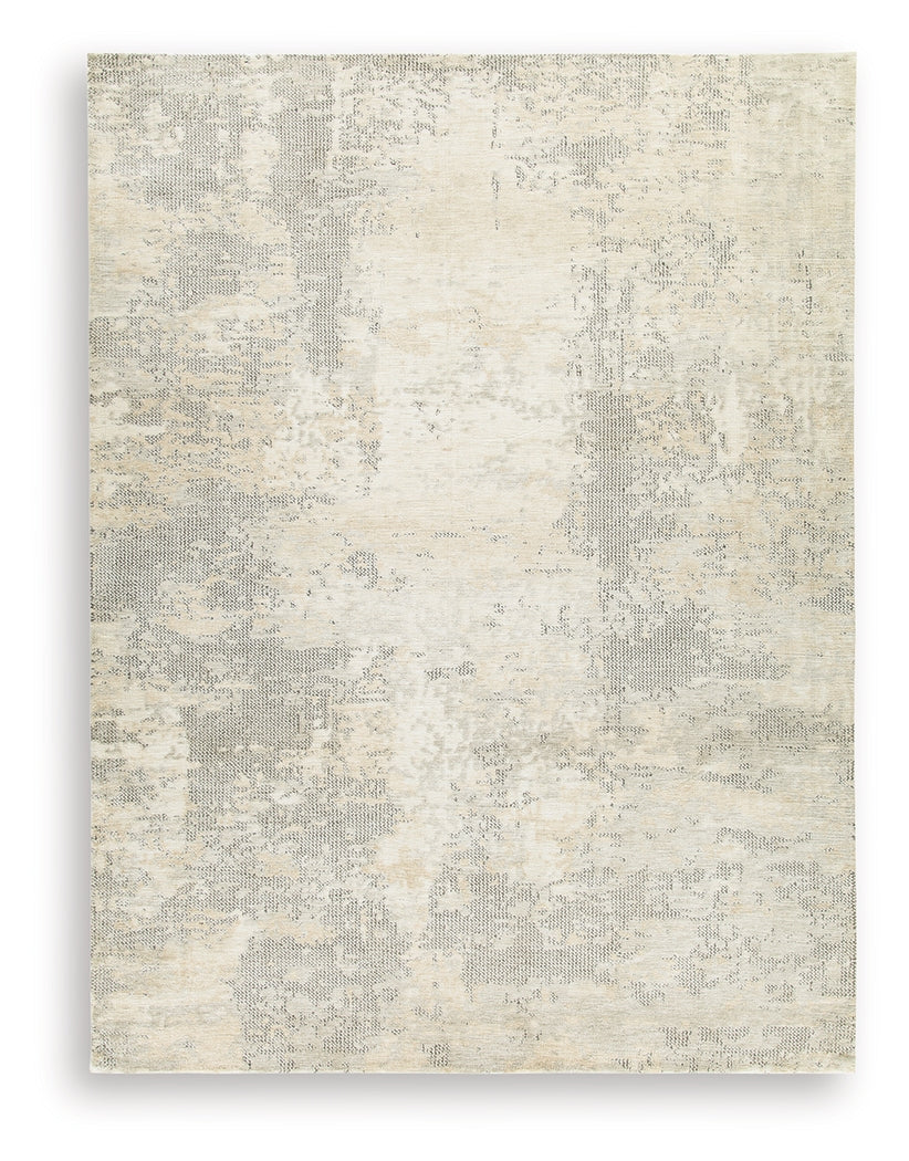Raif Gray/White/Cream Extra Large Rug from Ashley - Luna Furniture
