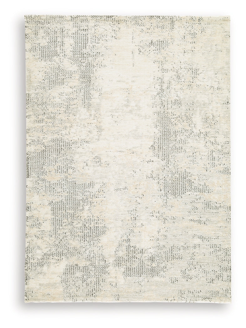Raif Gray/White/Cream Medium Rug from Ashley Furniture - Luna Furniture