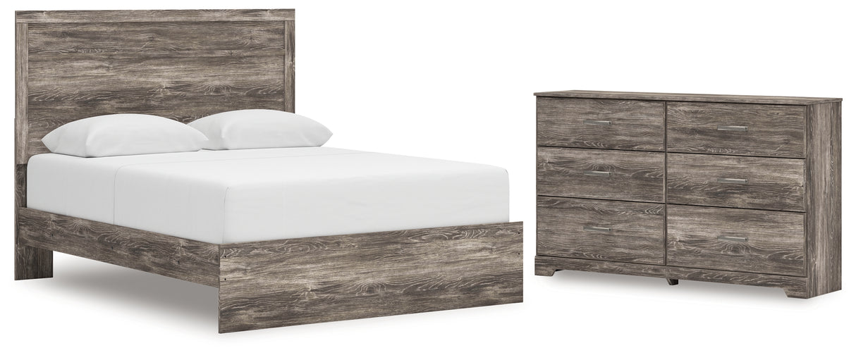 Ralinksi Queen Panel Bed with Dresser in Gray from Ashley - Luna Furniture