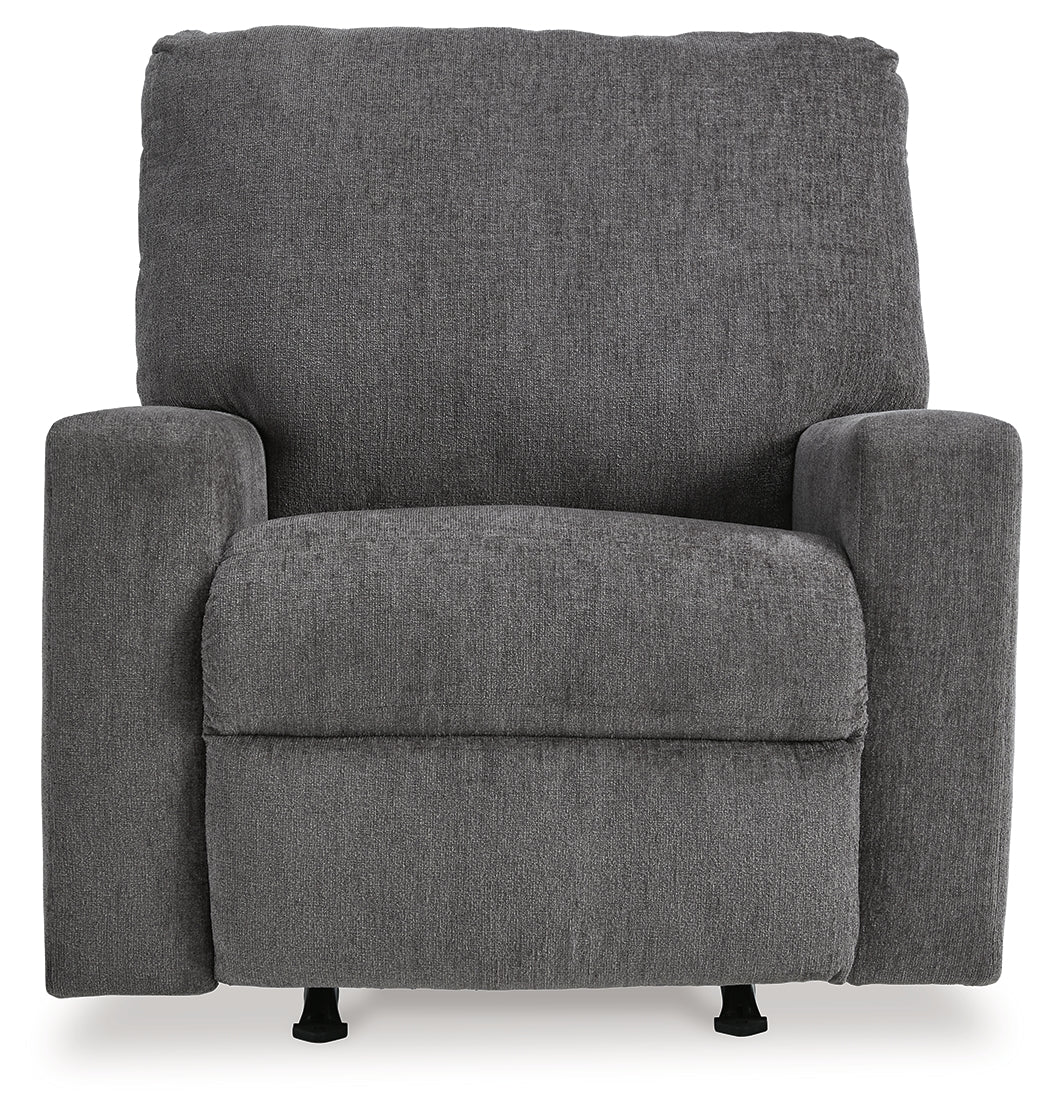 Rannis Pewter Twin Sofa Sleeper and Recliner from Ashley - Luna Furniture