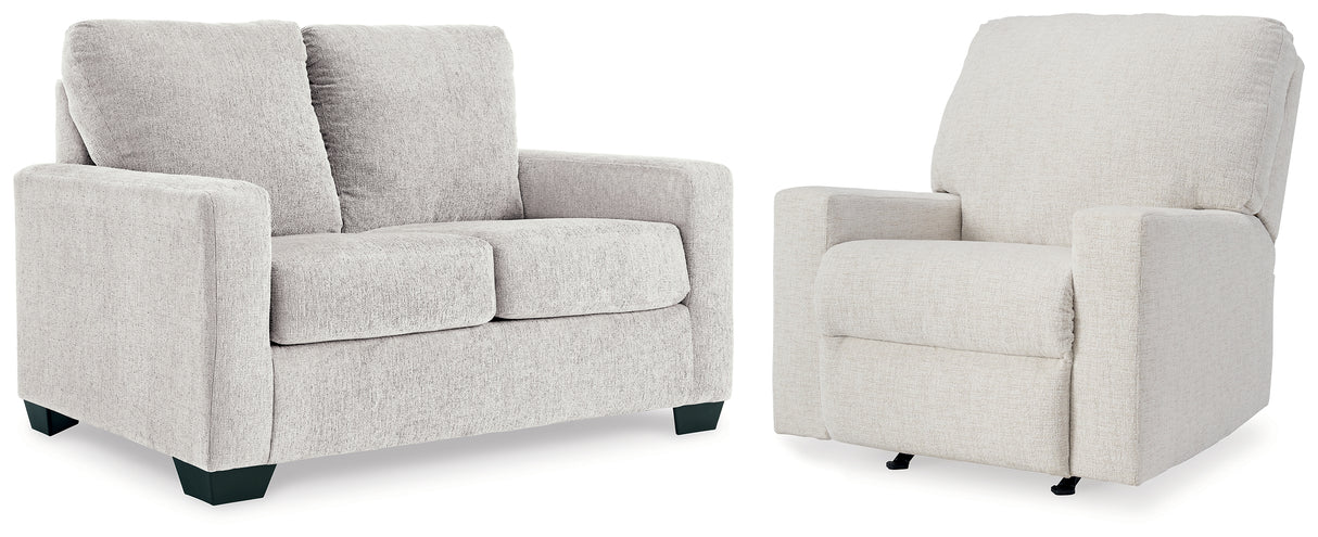 Rannis Snow Twin Sofa Sleeper and Recliner from Ashley - Luna Furniture