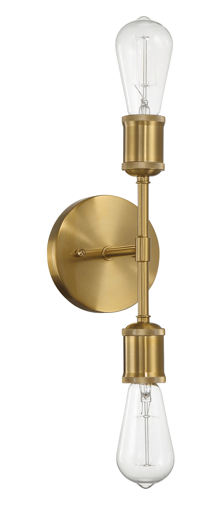 Reverie Double Lights Bathroom Wall Sconce over Mirror Bedroom Hallway Entryway 5"W × 10.75"H × 5"E from Midinmod - Luna Furniture