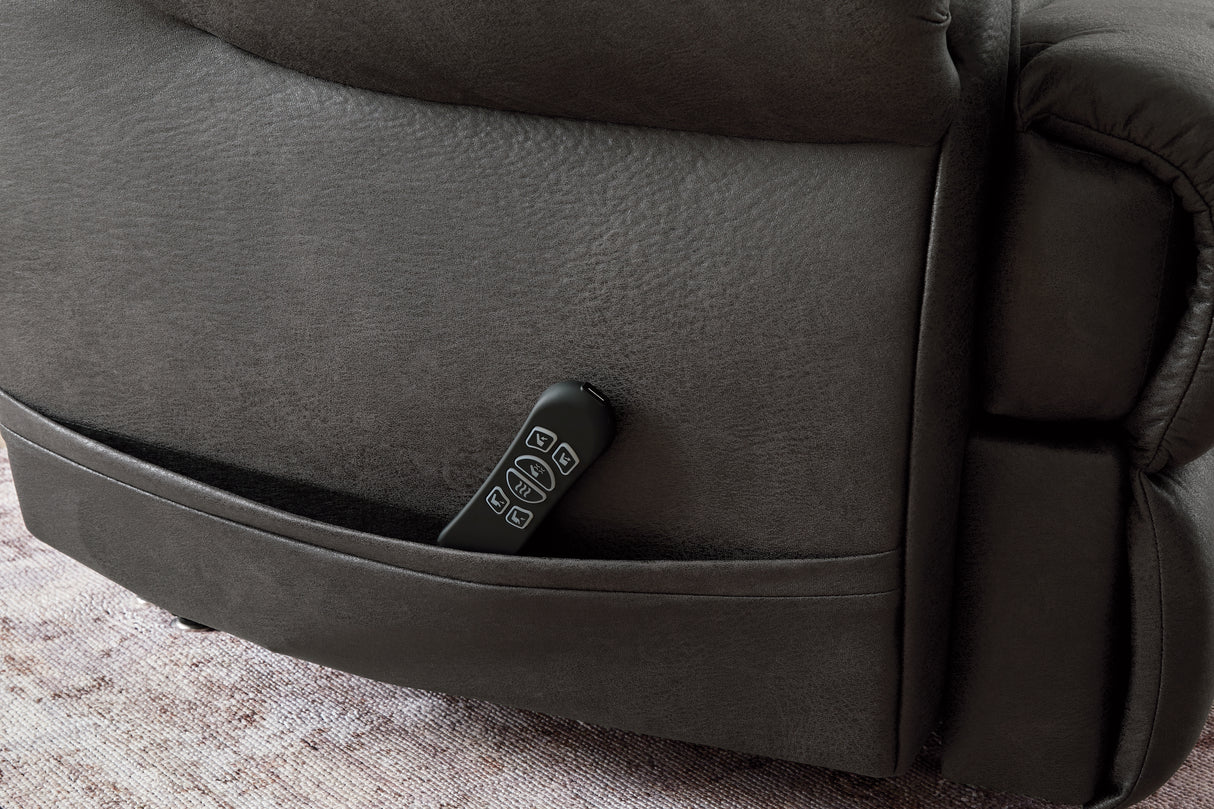 Revived and Restored Granite Power Lift Recliner from Ashley - Luna Furniture