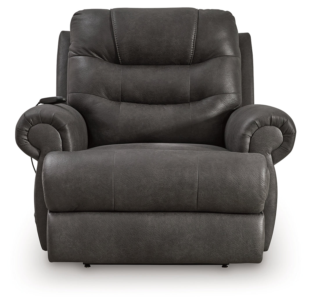 Revived and Restored Granite Power Lift Recliner from Ashley - Luna Furniture