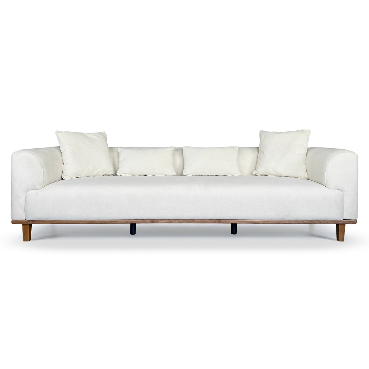 Richardson Cream Velvet Sofa from Ashcroft Furniture - Luna Furniture