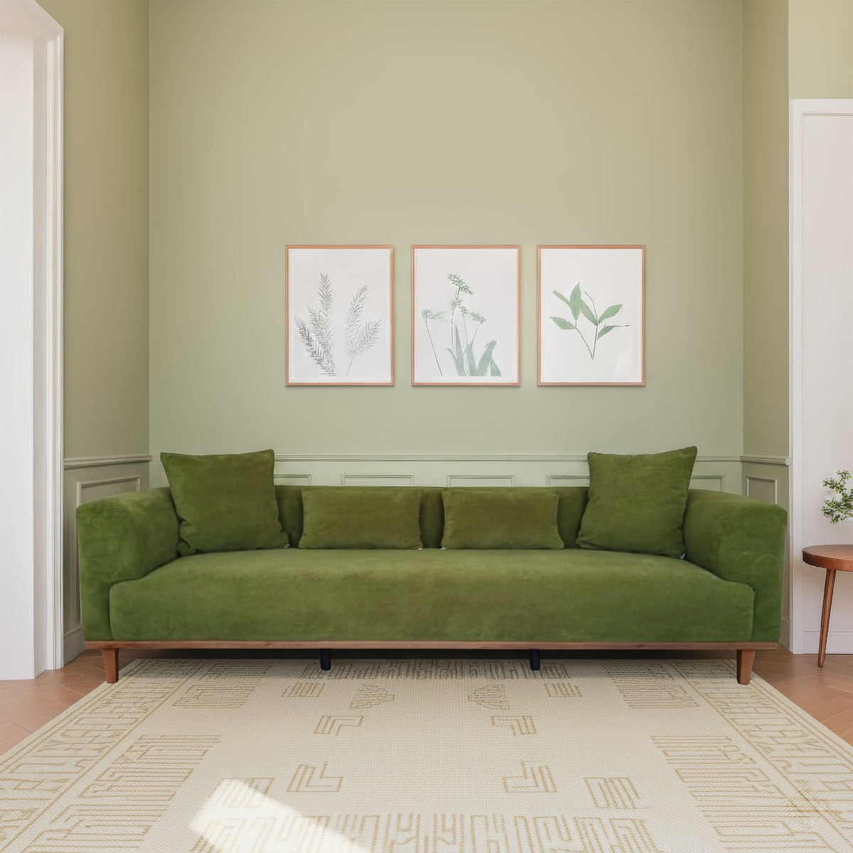 Richardson Green Velvet Sofa from Ashcroft Furniture - Luna Furniture