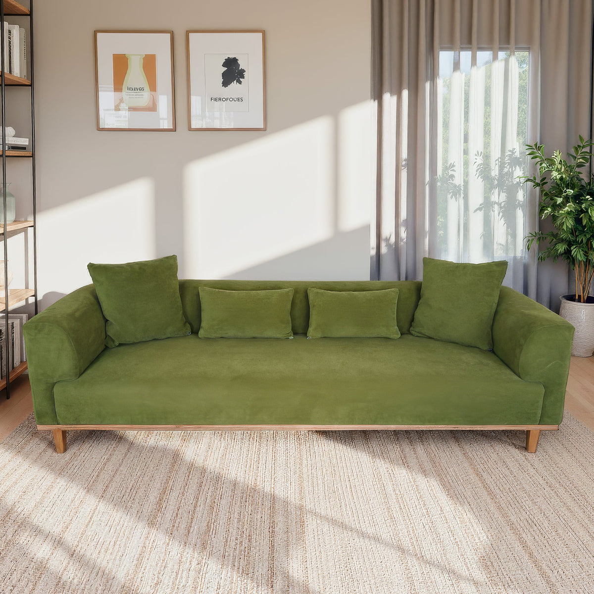 Richardson Green Velvet Sofa from Ashcroft Furniture - Luna Furniture