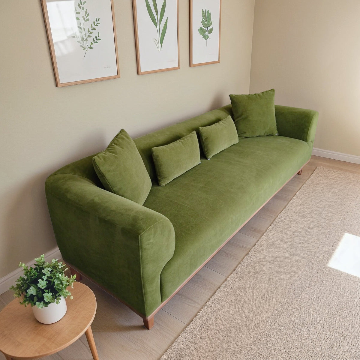 Richardson Green Velvet Sofa from Ashcroft Furniture - Luna Furniture
