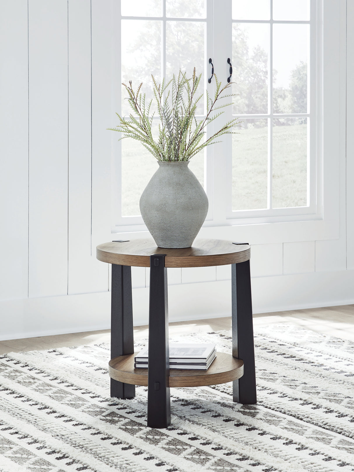Ridgester Light Brown/Black End Table from Ashley - Luna Furniture