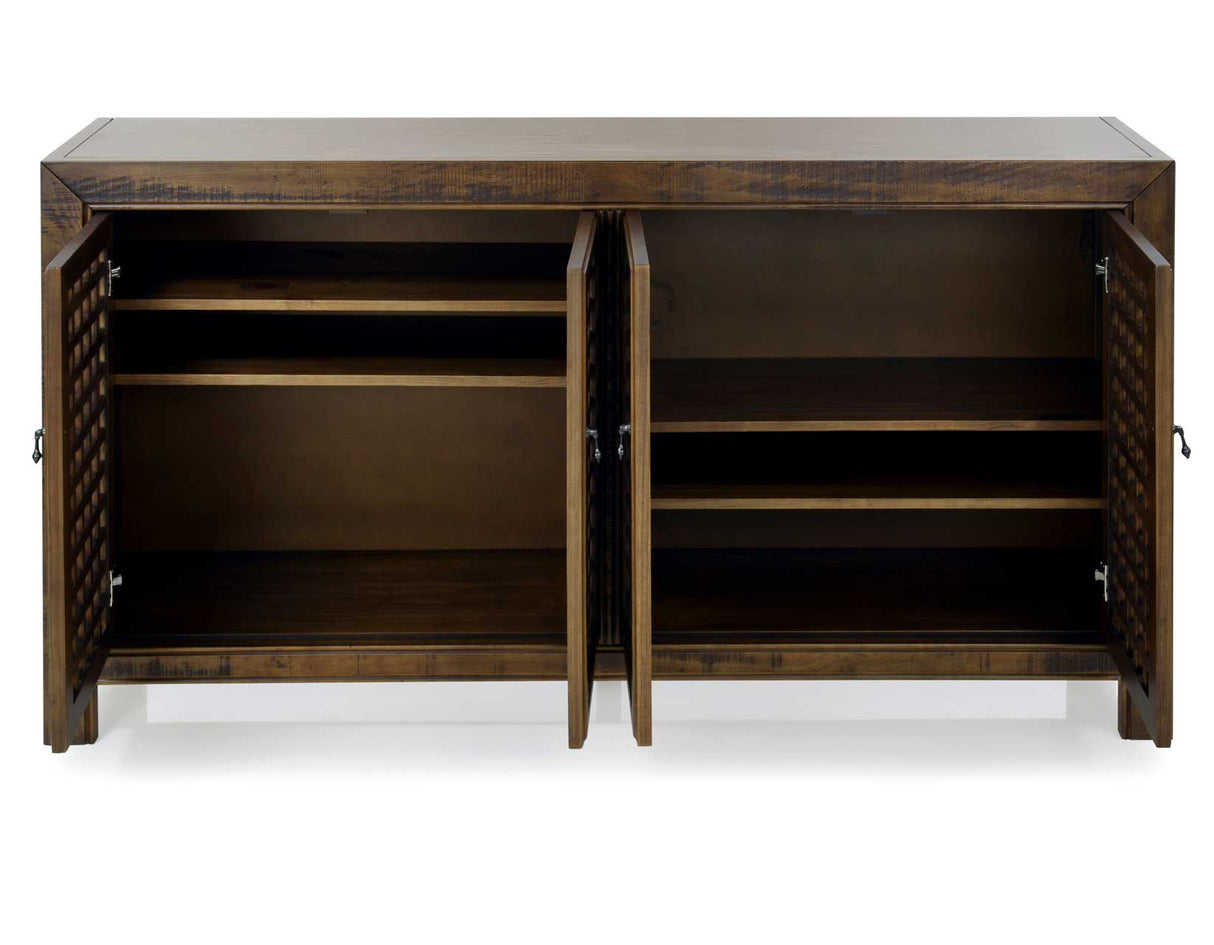 Rio Mocha 4-Door Accent Cabinet from Steve Silver - Luna Furniture