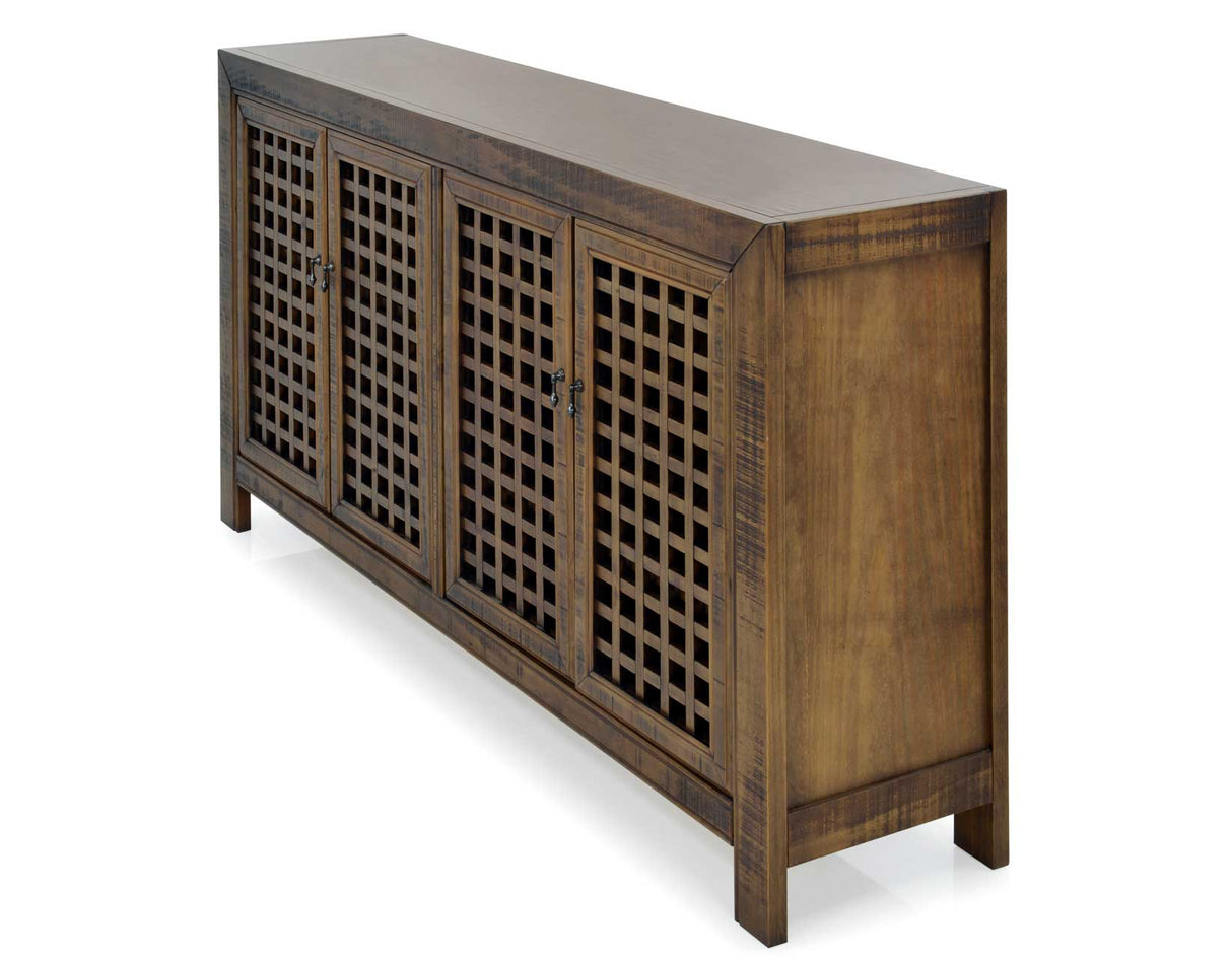 Rio Mocha 4-Door Accent Cabinet from Steve Silver - Luna Furniture