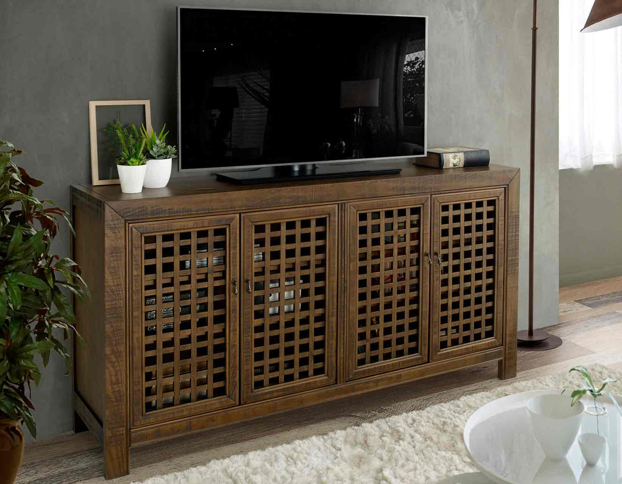 Rio Mocha 4-Door Accent Cabinet from Steve Silver - Luna Furniture