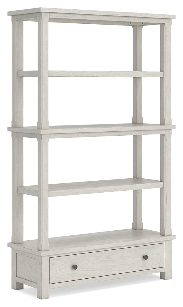 Robbinsdale Antique White 75" Bookcase from Ashley Furniture - Luna Furniture