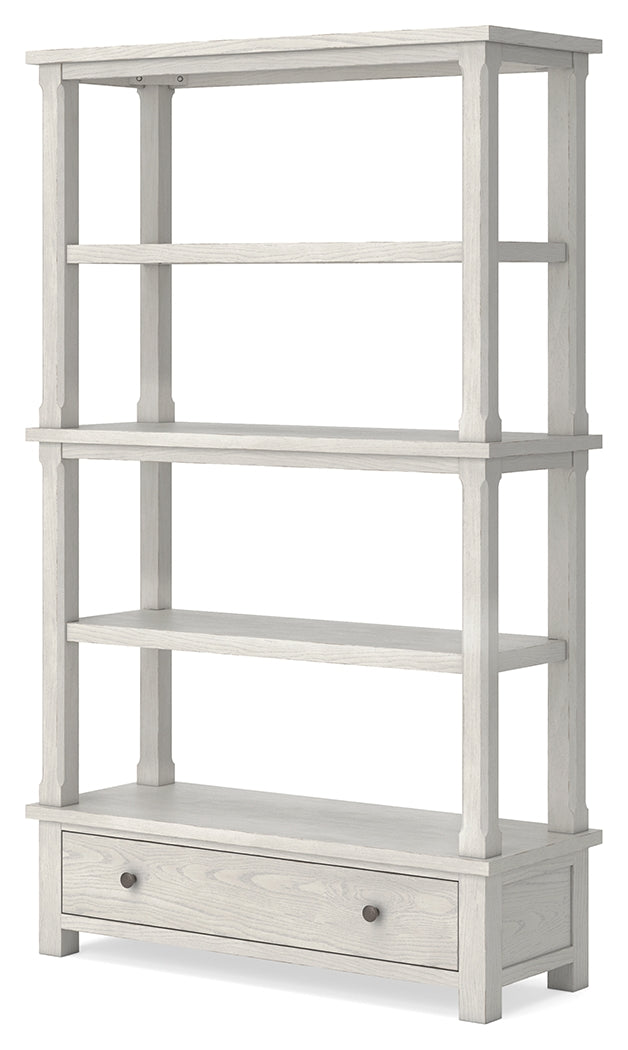 Robbinsdale Antique White 75" Bookcase from Ashley Furniture - Luna Furniture
