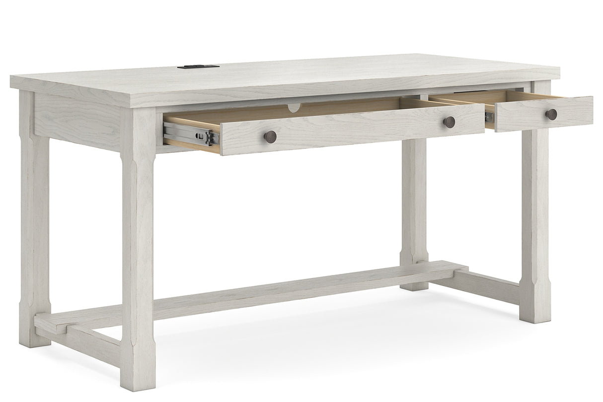 Robbinsdale Antique White Home Office Desk from Ashley - Luna Furniture
