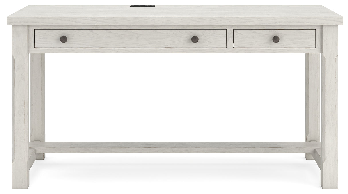 Robbinsdale Antique White Home Office Desk from Ashley - Luna Furniture