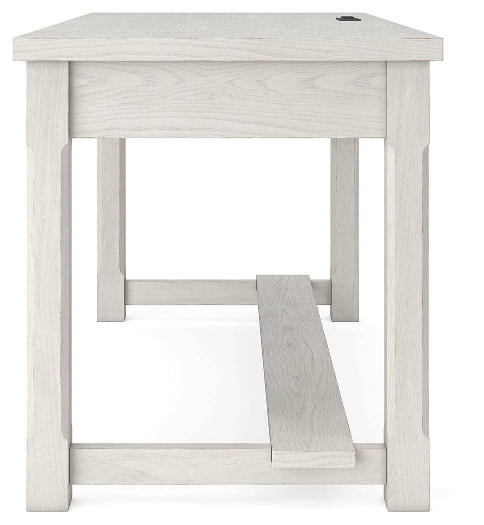 Robbinsdale Antique White Home Office Desk from Ashley - Luna Furniture