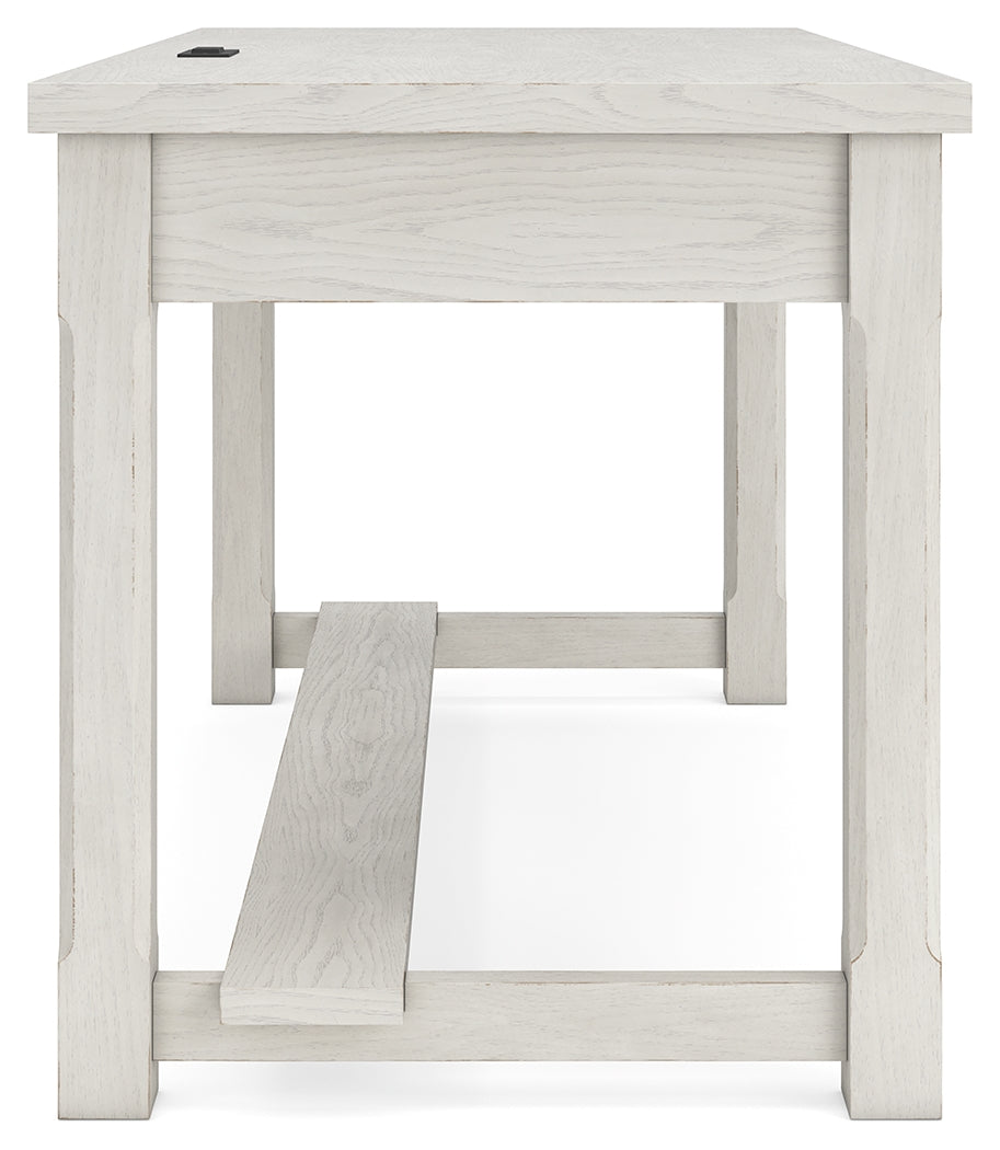 Robbinsdale Antique White Home Office Desk from Ashley - Luna Furniture