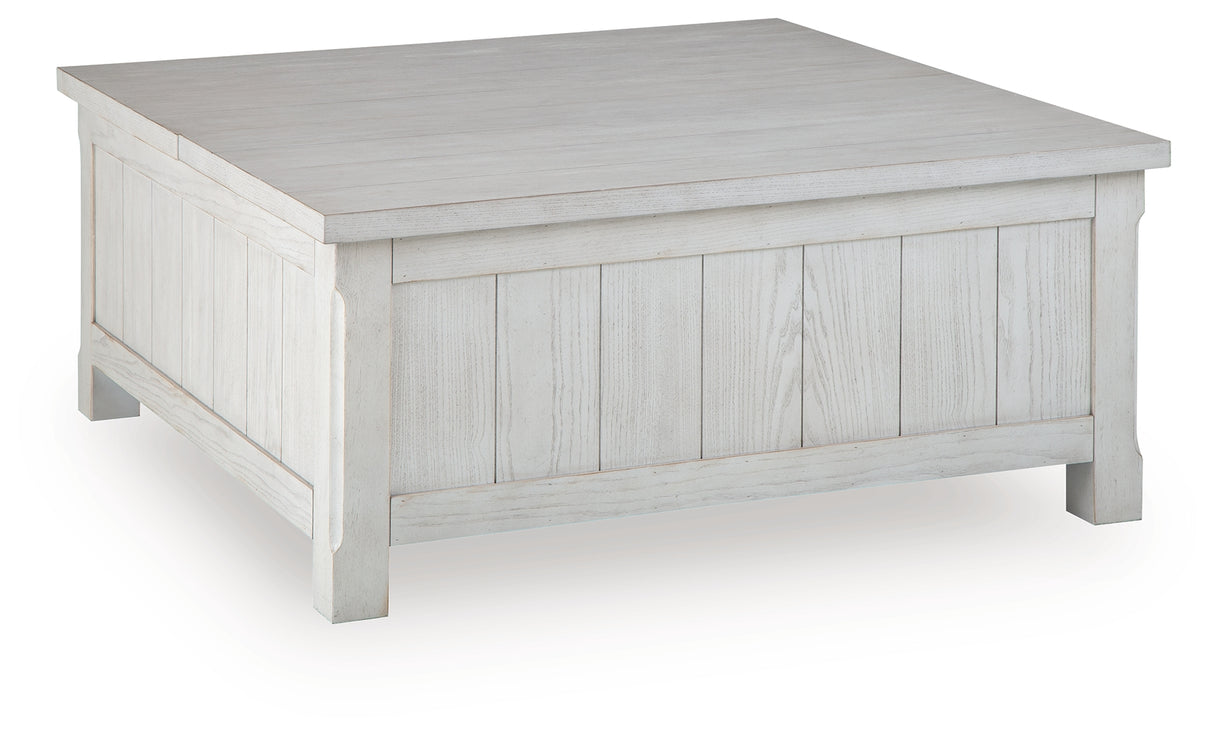 Robbinsdale Antique White Lift-Top Coffee Table from Ashley - Luna Furniture